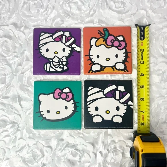 NWT Sanrio Hello Kitty Halloween Ceramic Coasters- 4pk - Picture 2 of 5